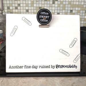 Office Sweet Office Wooden Desk Clip Board Frame